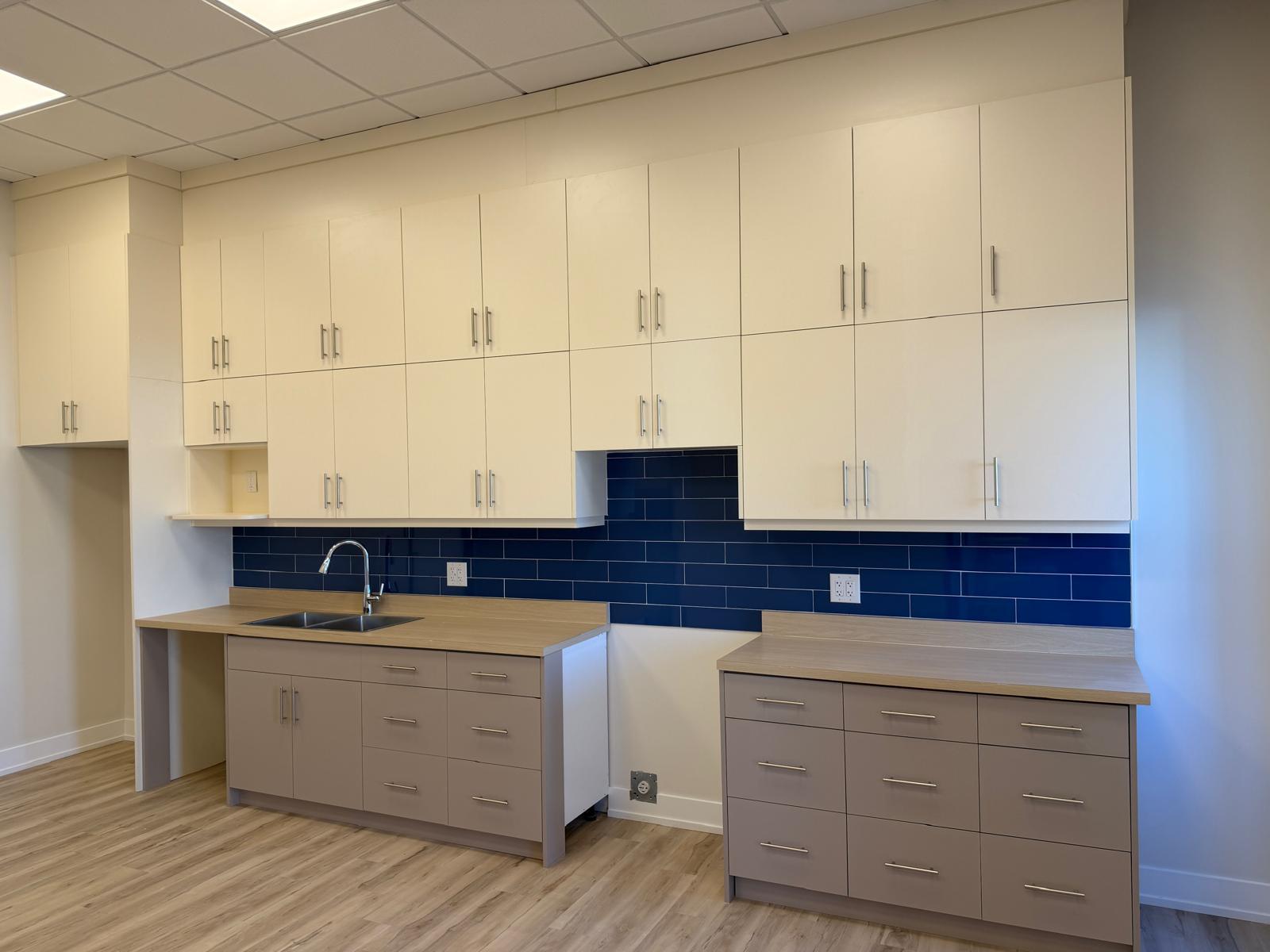 Commercial staff breakroom