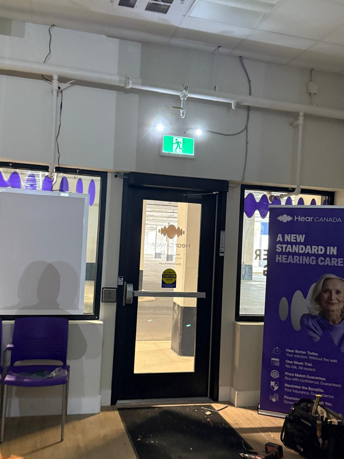 Commercial exit area