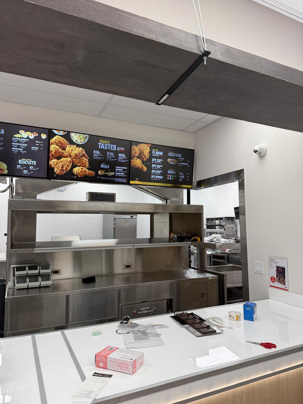 Renovated order counter