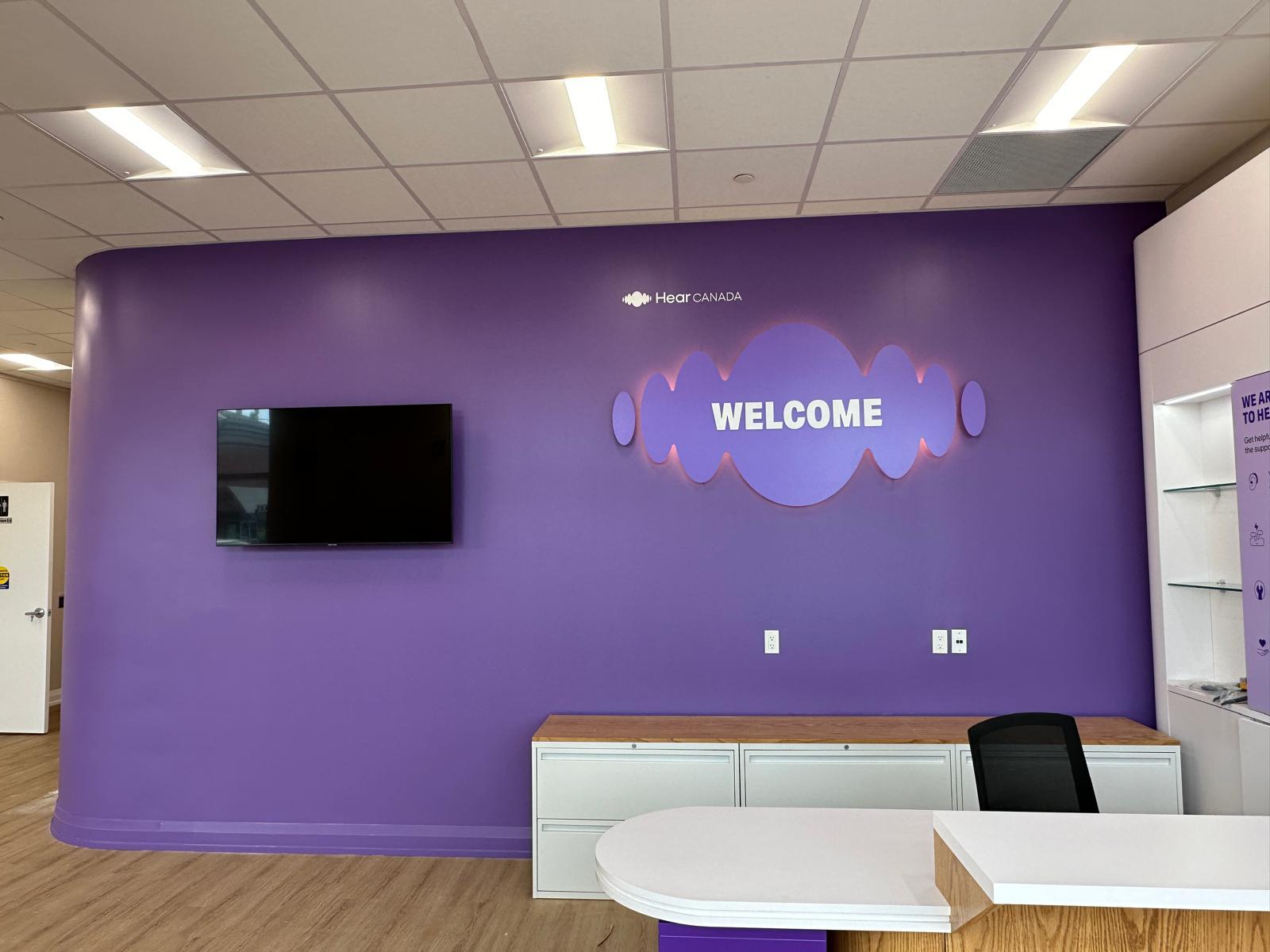 Renovated welcome room